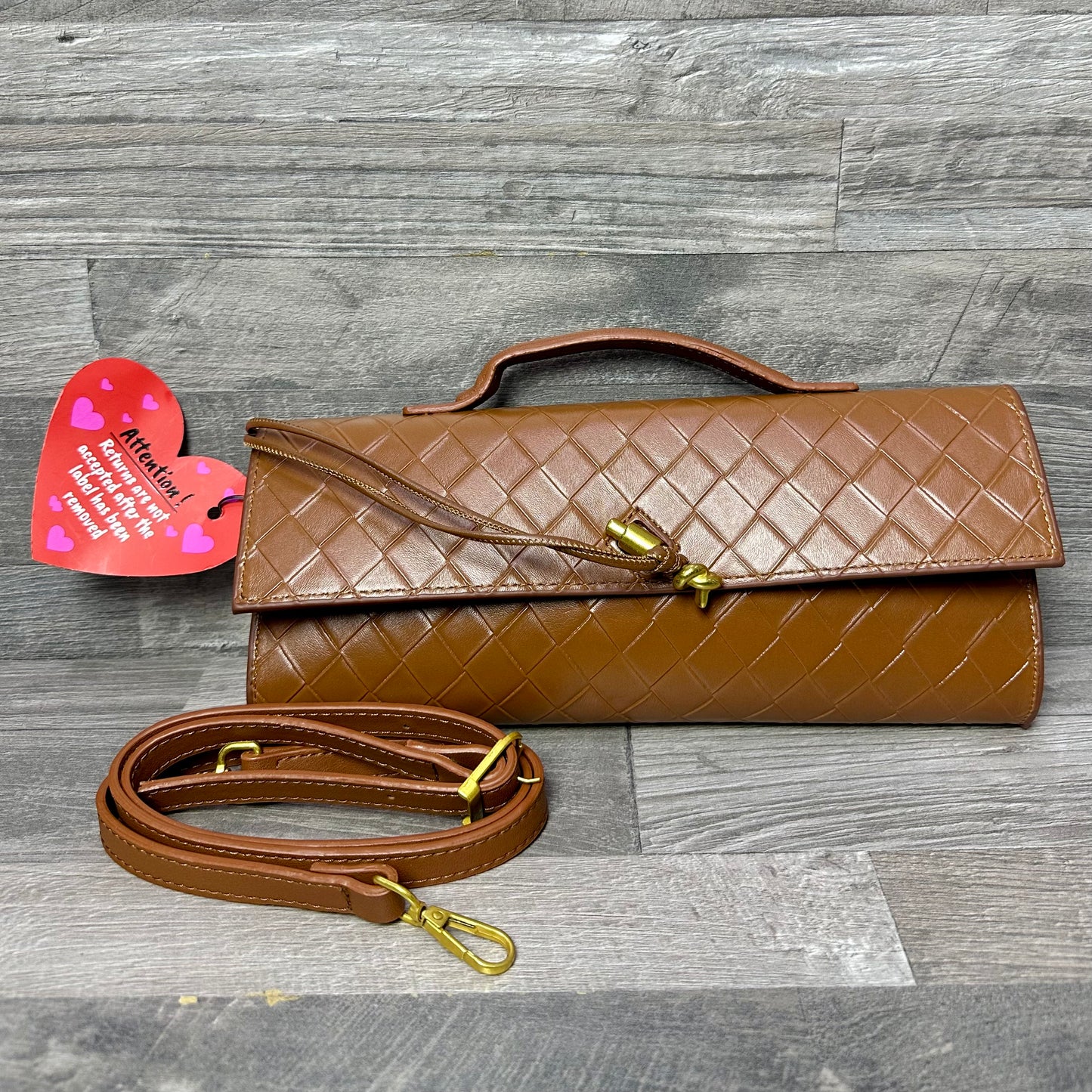 Bottega Veneta Andiamo Clutch Brown
