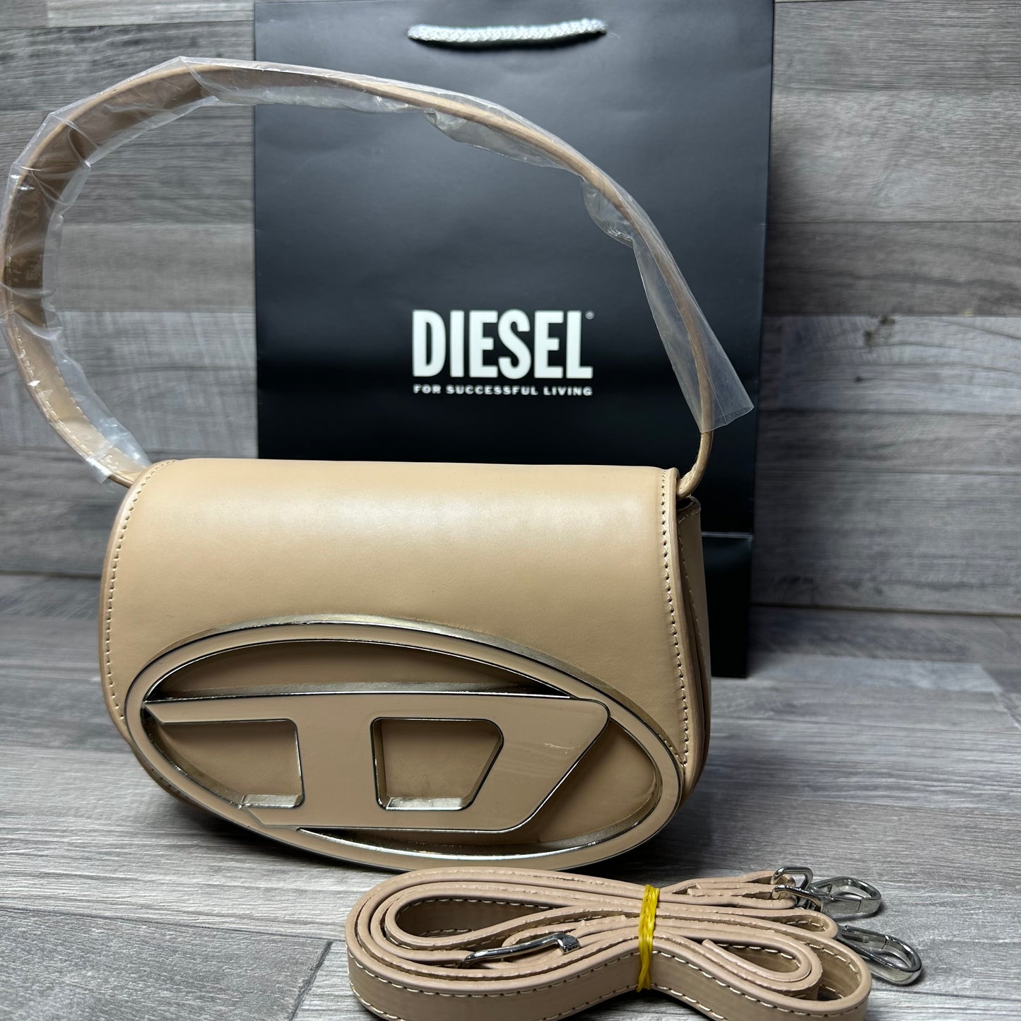 Diesel 1DR Shoulder Beige 1 Bags 2025