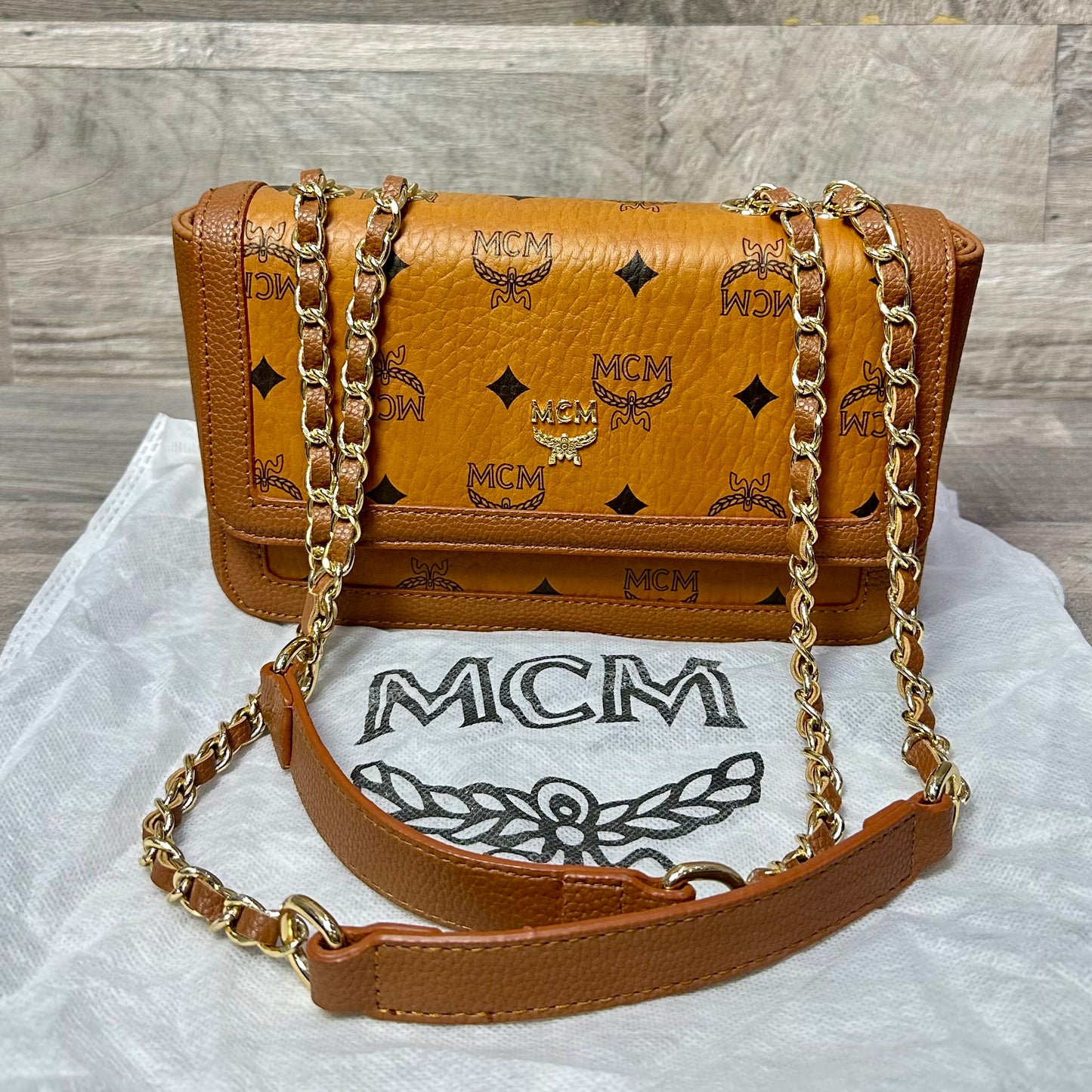 MCM Classic Brown Small