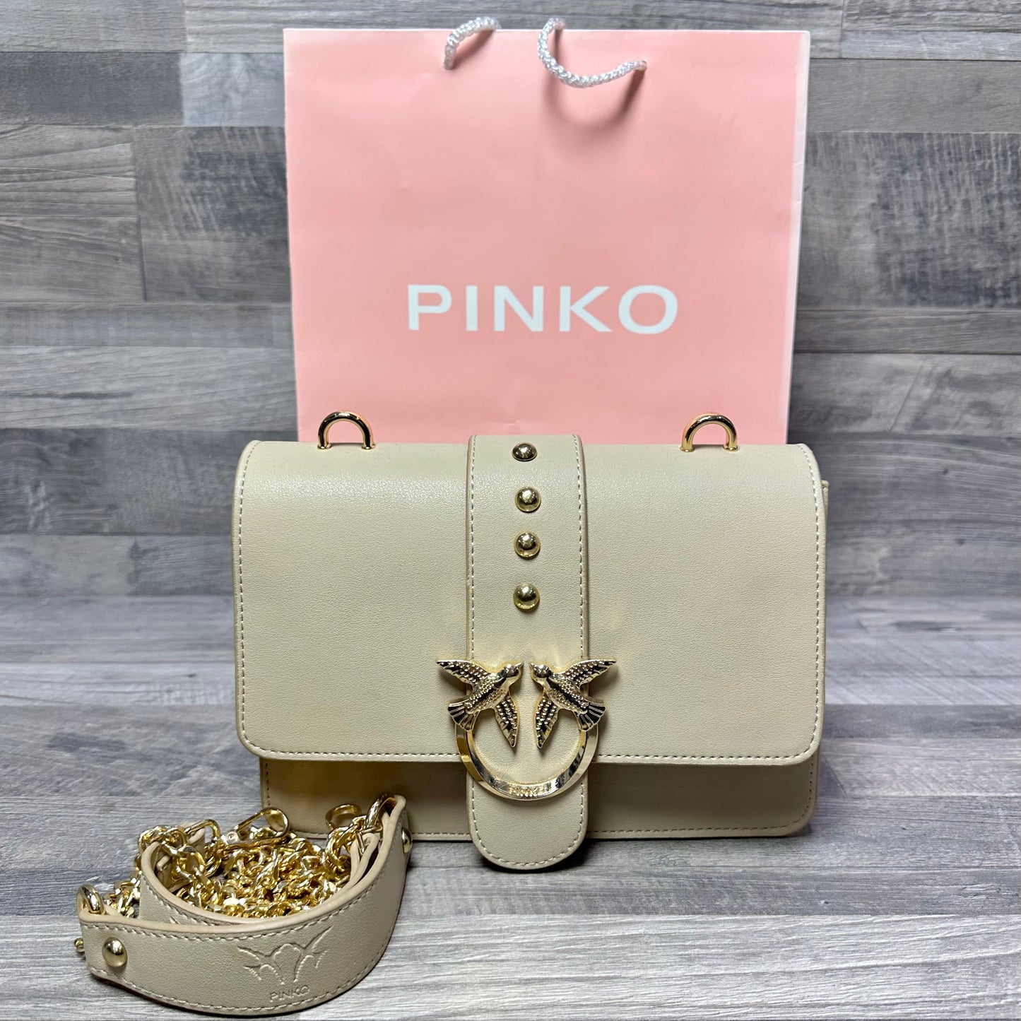 Pinko Love One Beige Classic 2025 bags
