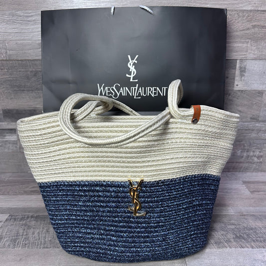 Saint Laurent Raffia Beige Jean 2025