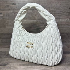 Miu-Miu Hobo White Large 2025