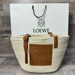 Loewe Woven Raffia Canvas Beige Brown 2025